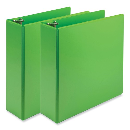 Binders | Samsill U86878 Earth's Choice Plant-Based Economy 11 in. x 8.5 in. 3-Ring View Binders with 3 in. Capacity - Lime (2/Pack) image number 0
