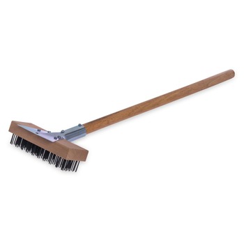FOOD SERVICE | Carlisle 36372500 Sparta Broiler Master Grill Brush and Scraper with 30 in. Handle