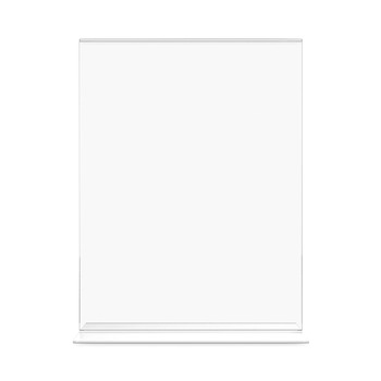 Deflecto 69201 Classic Image 8.5 in. x 11 in. Insert Double-Sided Sign Holder - Clear