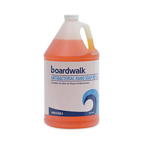 Hand Soaps | Boardwalk 1887-04-GCE00 1 gal. Bottle Antibacterial Liquid Soap - Clean Scent image number 0
