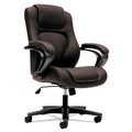 HON | HON HVL402.EN45 17 in. to 21 in. Seat Height 250-lbs. Capacity Executive High-Back Chair - Black/Brown image number 1