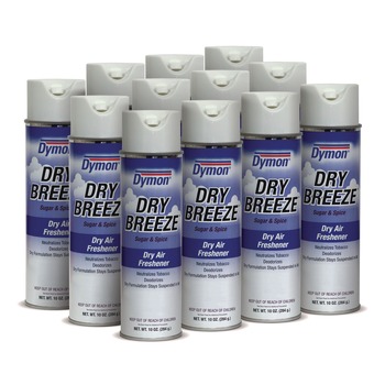  | ITW Dymon 70220 Dry Breeze 10 oz. Aerosol Air Freshener Spray - Sugar and Spice (12/Carton)