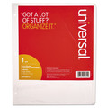 Dividers & Tabs | Universal UNV20815 11 in. x 8.5 in. 5-Tab Deluxe Write-On/Erasable Tab Index - White (1 Set) image number 1