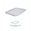  | Boardwalk BWKLIDSTEAMHF 10.5 in. x 12.81 in. x 0.63 in. Aluminum Steam Table Pan Lids (100/Carton) image number 3