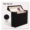 File Folders | Smead 70233 Flip Top File Box Letter Files 13 x 3.7 x 10 Charcoal image number 2