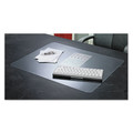 Desk Accessories & Office Organizers | Artistic 60-7-0MS 22 in. x 17 in. KrystalView Desk Pad with Antimicrobial Protection - Glossy Finish, Clear image number 4