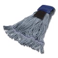 Mops | Carlisle 369418S14 36 x 6 x 3 Looped-End Cotton Mop - Medium/Blue image number 2