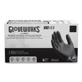 Disposable Gloves | Ammex GWBEN42100 6 mil Powder-Free Nitrile Exam Gloves - Small, Black (1000/Carton) image number 0