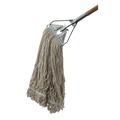 Just Launched | Boardwalk BWK432C 32 oz. Pro Loop Web/Tailband Premium Standard Mop Head - White (12/Carton) image number 5
