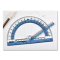 Office & Office Supplies | Maped Helix 60009 6 in. Ruler Edge/10 cm. Ruler Edge 180 Degree Plastic Shatter Resistant Swing Arm Protractor - Random Assorted Color image number 3