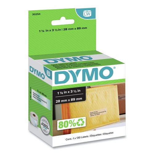 Back to School Sale | DYMO 30254 LabelWriter 1.12 in. x 3.5 in. Address Labels - Clear (1/Box) image number 0