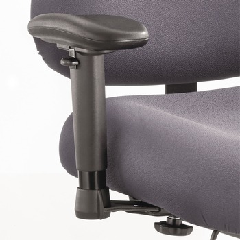 OFFICE CHAIRS | Safco 3591BL 4 in. x 10.25 in. x 11.5 in. to 14.5 in. Height/Width-Adjustable T-Pad Arms for Optimus Big/Tall High-Back Chairs - Black (1-Pair)
