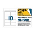 Labels | MACO MML-1000 2 in. x 4 in. Cover-All Opaque Laser/Inkjet Shipping Labels - White (1000/Box) image number 5