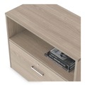 Office Desks & Workstations | Linea Italia LITUR604NW Urban 35.25 in. x 15.25 in. x 23.75 in. 36 in. Credenza Bottom Pedestal - Natural Walnut image number 5