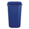 Trash & Waste Bins | Boardwalk TCIND312BLR 3 Gallon Polypropylene Deskside Recycling Bin - Blue image number 1