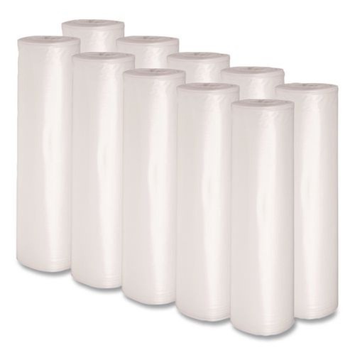 Trash Bags | Boardwalk X6639DCKR01 33 in. x 39 in. 1.4 mil 33 gal. Recycled Low-Density Polyethylene Can Liners - Clear (100/Carton) image number 0