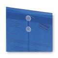 File Folders | Smead 89542 9.75 x 11.63 Open-End (Vertical) Poly String and Button Interoffice Envelopes - Transparent Blue (5/Pack) image number 2