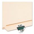 Back to School Sale | Smead 67375 1 in. x 1.25 in. 5 Numerical End Tab File Folder Labels - White (1-Roll) image number 1