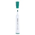 Washable Markers | Universal UNV43654 Broad Chisel Tip Dry Erase Marker - Green (1 Dozen) image number 3