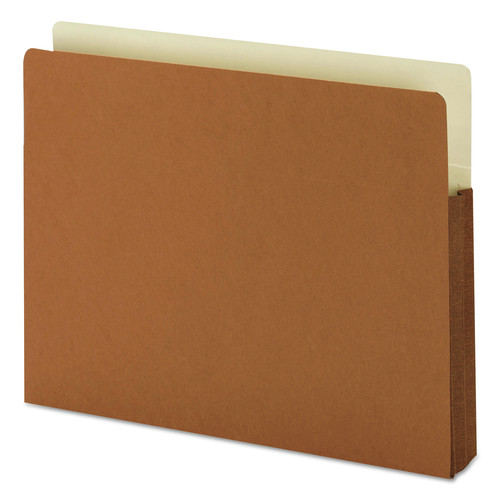 File Folders | Smead 73254 1.75 in. Expansion Drop-Front File Pockets with Fully Lined Gussetts - Letter Size/Redrope (25/Box) image number 0