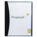 Sheet Protectors | GBC W21533 8.5 in. x 11 in. Report Cover with Hidden Swing Clip - Frosted/Black image number 3