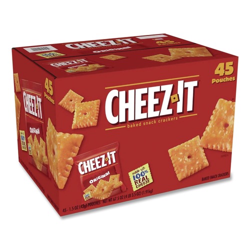 Snacks | Sunshine 2410010201 1.5 oz. Pack Cheez-it Crackers - Original (45 /Carton) image number 0