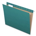 File Folders | Pendaflex 81614 1/5-Cut Tabs Letter Size Colored Hanging Folders - Teal (25/Box) image number 1