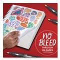Washable Markers | Sharpie 2209910 Creative Markers Bullet Tip Assorted Earth Tones 12/Pack image number 3