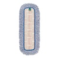 Mops | Rubbermaid Commercial FGQ41600BL00 18 in. Nylon/Polyester Microfiber High Absorbency Mop Pad - Blue (6/Carton) image number 2
