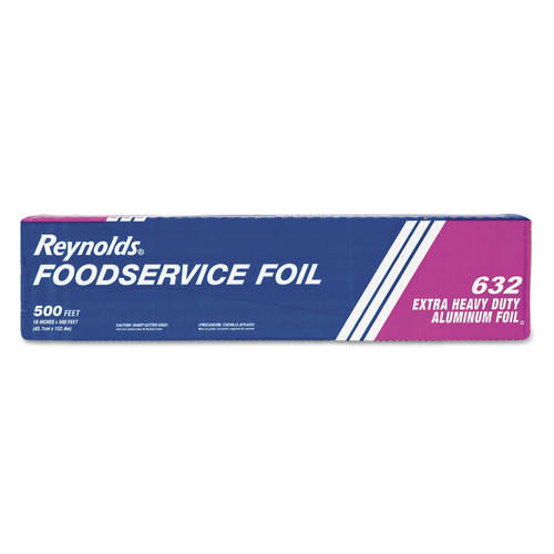 Just Launched | Reynolds Wrap 000000000000000632 18 in. x 500 ft. Extra Heavy-Duty Aluminum Foil Roll - Silver (1/Carton) image number 0
