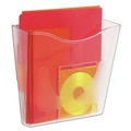 Desktop Organizers | Deflecto 63001 Euro-Style DocuPocket 10.25 in. x 4 in. x 10 in. A4/Legal/Letter/Magazine/Portfolio Size Portrait Wall File - Clear image number 2