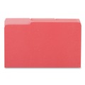 File Folders | Universal UNV10523 1/3-Cut Tabs, Deluxe Colored Top Tab File Folders - Legal Size, Red/Light Red (100/Box) image number 3