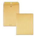 Envelopes & Mailers | Quality Park QUA37793 9.5 in. x 12.5 in. 32 lbs. Bond Weight #12 1/2 Square Flap Clasp/Gummed Closure Clasp Envelope - Brown Kraft (100/Box) image number 1