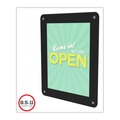 Office Presentation Supplies | Deflecto 899102 8.5 x 11 Insert Superior Image Window Display - Clear/Black image number 7