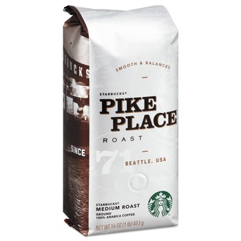 Starbucks 12411954 1lb Bag Coffee Ground - Pike Place