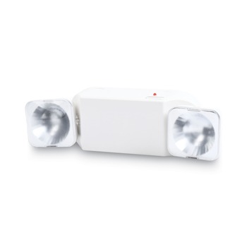 Tatco 70012 12.75 in. x 4 in. x 5.5 in. Swivel Head Twin Beam Emergency Lighting Unit - White