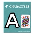 Arts & Crafts Supplies | Carson-Dellosa 130100 219-Piece 4 in. EZ Letter Combo Pack - White Characters, Black Background (1-Pack) image number 1