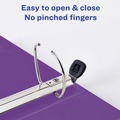 Back to School Sale | Avery 79777 3 One Touch EZD Rings 2 in. Capacity 11 in. x 8.5 in. Heavy-Duty View Binder with DuraHinge - Purple (6/Carton) image number 4