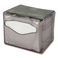 Paper Towels and Napkins | San Jamar H4005TBK 6.5 in. x 6.13 in. x 6.9 in. 200 Capacity Venue Napkin Dispenser with Advertising Inset - Black image number 0