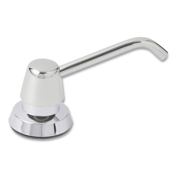Bobrick B-822 Contura 3.31 in. x 4 in. x 17.63 in. 34 oz. Lavatory-Mounted Soap Dispenser - Chrome/Stainless Steel
