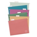 File Folders | U Brands 6596U01-12 1/5-Cut Tabs Letter Size U-Eco Hanging File Folders - Assorted (12/Pack) image number 0