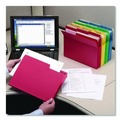 File Jackets & Sleeves | Smead 73890 3.5 in. Expansion Colored File Pockets - Letter, Assorted (25/Box) image number 4