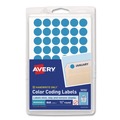 Labels | Avery 05050 0.5 in. Diameter Handwrite Only Self-Adhesive Removable Round Color-Coding Labels - Light Blue (840/Pack) image number 0