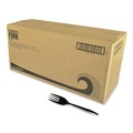 Cutlery | Boardwalk BWKFORKBLPP Mediumweight Polypropylene Plastic Fork Cutlery - Black (1000/Carton) image number 0