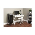 Desktop Organizers | Advantus 34007 1 Shelf 10 Drawers 13 in. x 15.38 in. x 37.75 in. Metal Portable Drawer Organizer - Matte Gray/Smoke image number 2