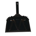 Dust Pans | Impact 4212 12 in. x 14 in. Heavy-Duty 20-Gauge Steel Metal Dust Pan - Black image number 1