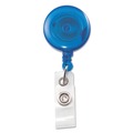 Label & Badge Holders | Advantus 75472 30 in. Extension Translucent Retractable ID Card Reel - Blue (12/Pack) image number 0