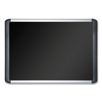 MasterVision MVI270301 SoftTouch 72 in. x 48 in. Aluminum Frame Bulletin Board - Black