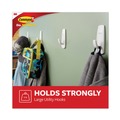 Wall Racks & Hooks | Command 17003ES 5 lbs. Capacity Large Plastic General Purpose Hooks - White (1/Pack) image number 3