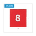 Office Presentation Supplies | MasterVision FM1209 1 in. x 1 in. Calendar Dates Interchangeable Magnetic Board Accessories - Red/White (35/Pack) image number 1